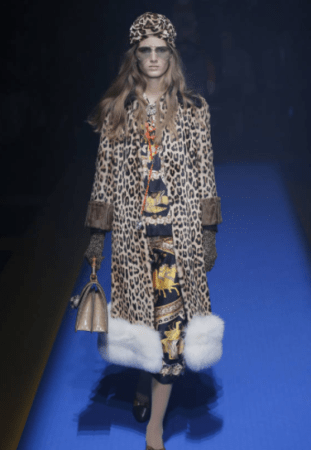 Gucci leopard print coat