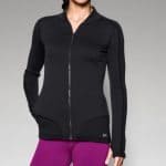 black athletic zip up jacket