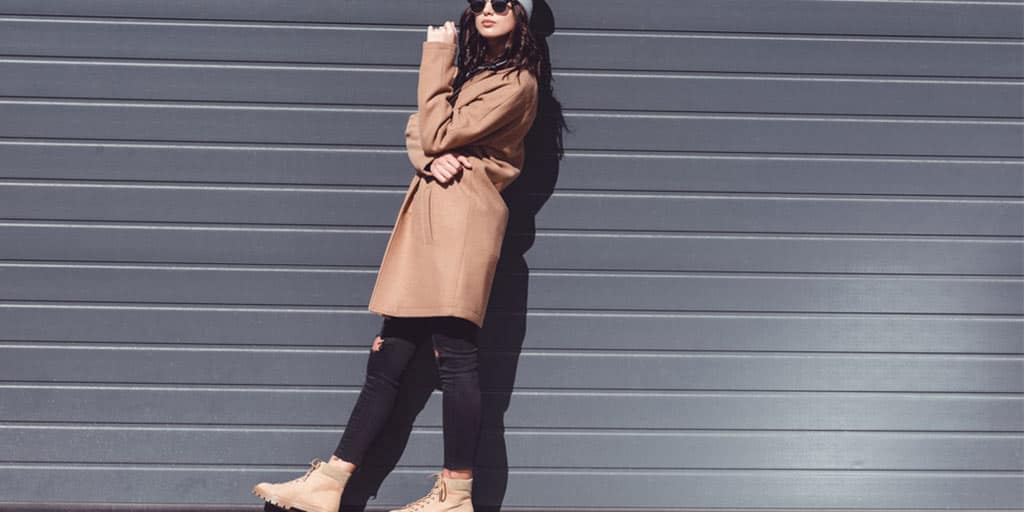 Woman wearing brown outfit