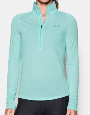 Under Armour Half-Zip in Mint Green