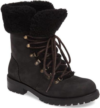 Ugg Lined, Waterproof, Black, Combat-Style Boots