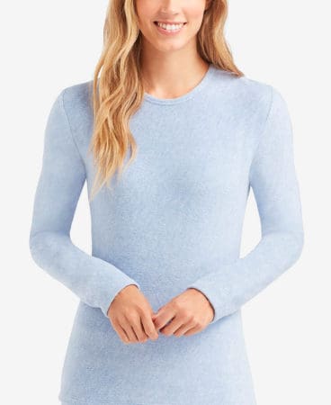 Powder blue fleece top 