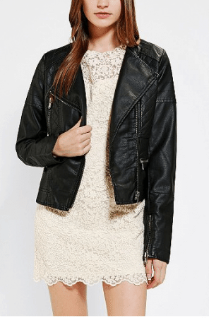 Quilted Vegan Leather Moto Jacket, $99.00 available at urbanoutfitters.com