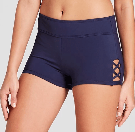 Blue swimshorts for women