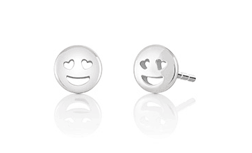 Emoticon smiley earrings