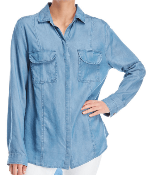 Chambray button-down shirt 