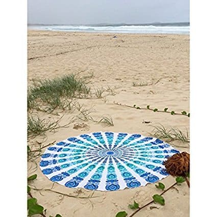 Budget round beach towel from Amazon