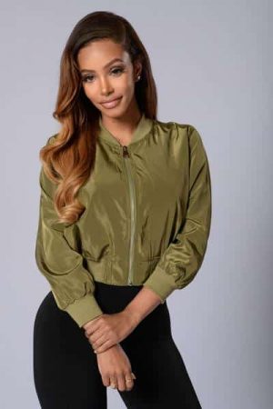 bomber jacket outfits - pair a bomber jacket with a tight jumpsuit