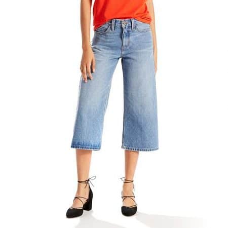 denim culottes by Levi's