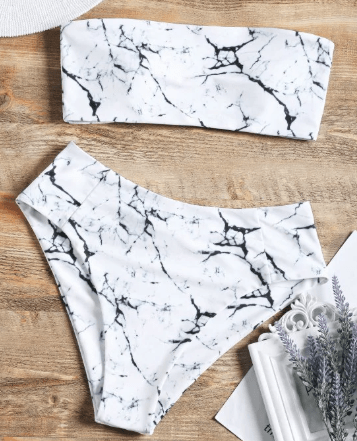 Marble bikini set