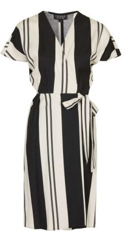 Stripe Wrap Dress, $105, Topshop