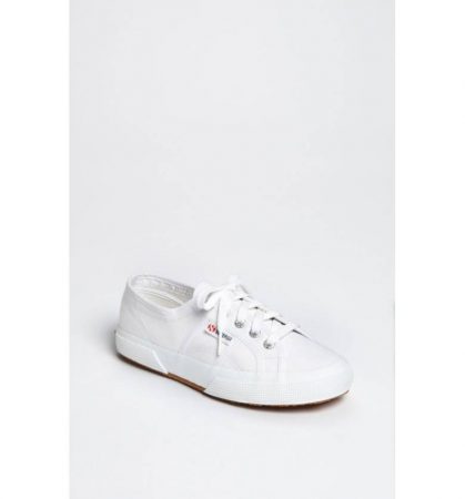 White canvas sneaker by Superga