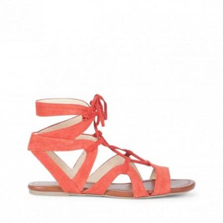 Orange gladiator sandals