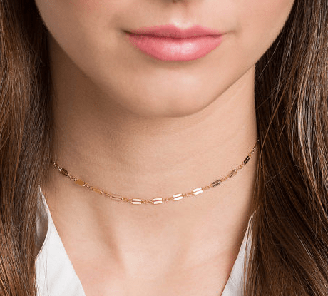 Delicate choker chain 