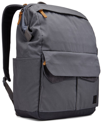 gray, tech-friendly work bag