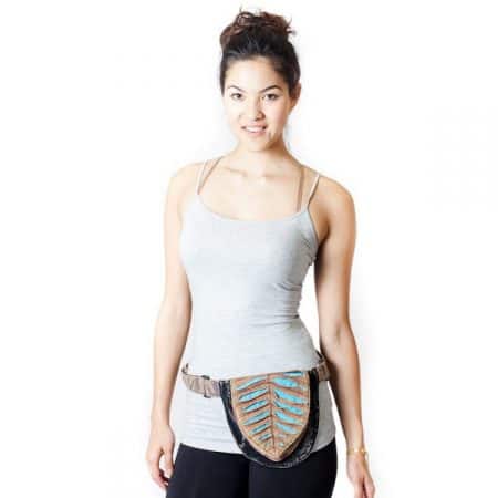 fashion fanny packs - woman wearing styled fanny pack