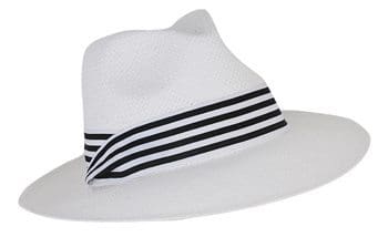 Wide Brim Straw Fedora