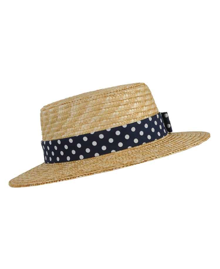 Dotted Straw Hat