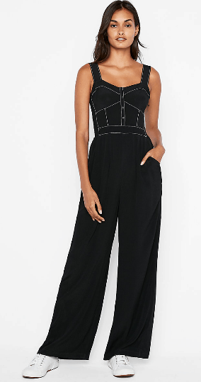 Express Corset Trimmed Jumpsuit