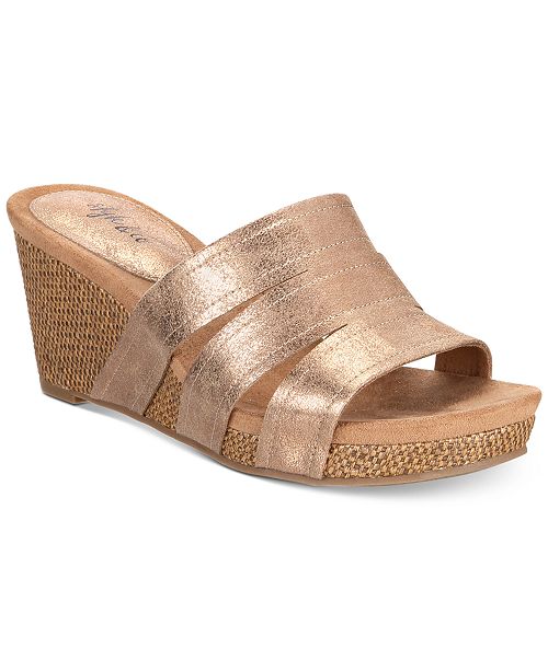 rose gold platform sandals