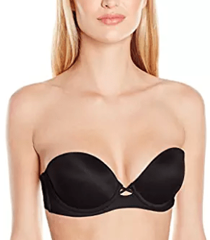 Black strapless bra 