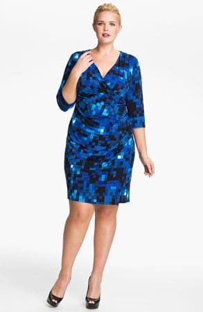 Eliza J Ruched Jersey Dress