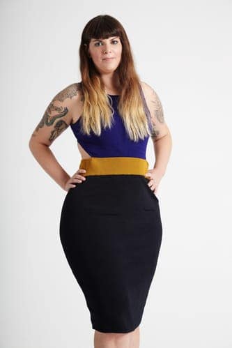 How to dress big hips: pencil skirt