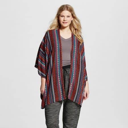 Plus size woven kimono top, $21.99, Target