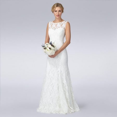 Ivory Lace Wedding Dress, $210, Debenhams 