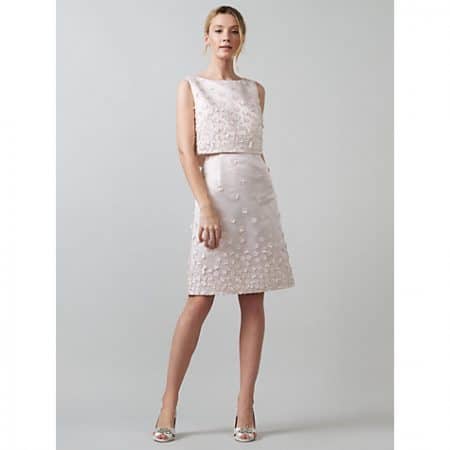 Bridal Flora Wedding Dress, Oyster, $418, John Lewis