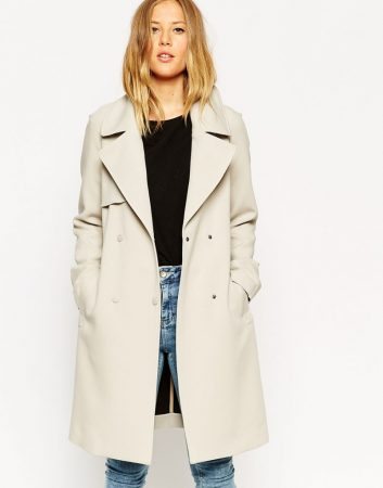 ASOS Trench In Bonded Cloth, $135, ASOS.com