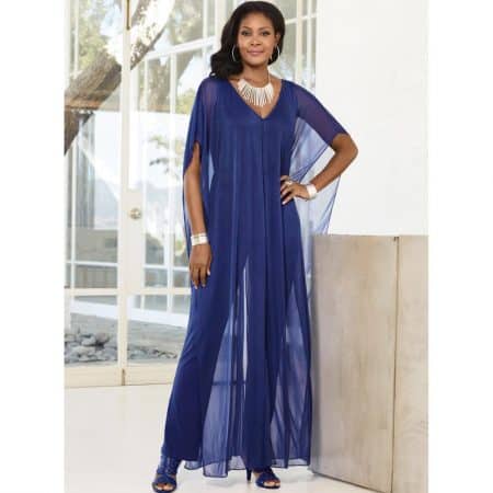 fluid blue jumpsuit - wedding fashion for women over 60 collection