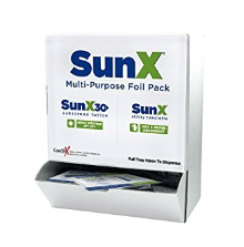 Sun X Sunscreen towelettes