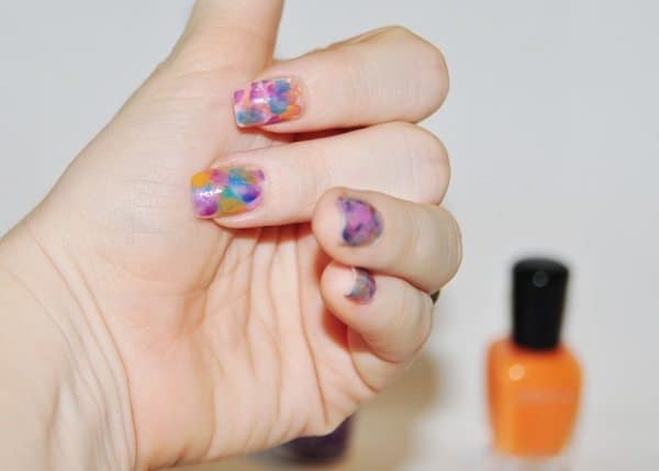 watercolor nails tutorial - Step 7