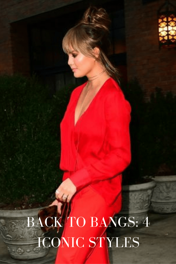 Bangs styles - chrissy teigen in bangs