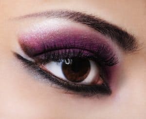 Fashion violet make-up