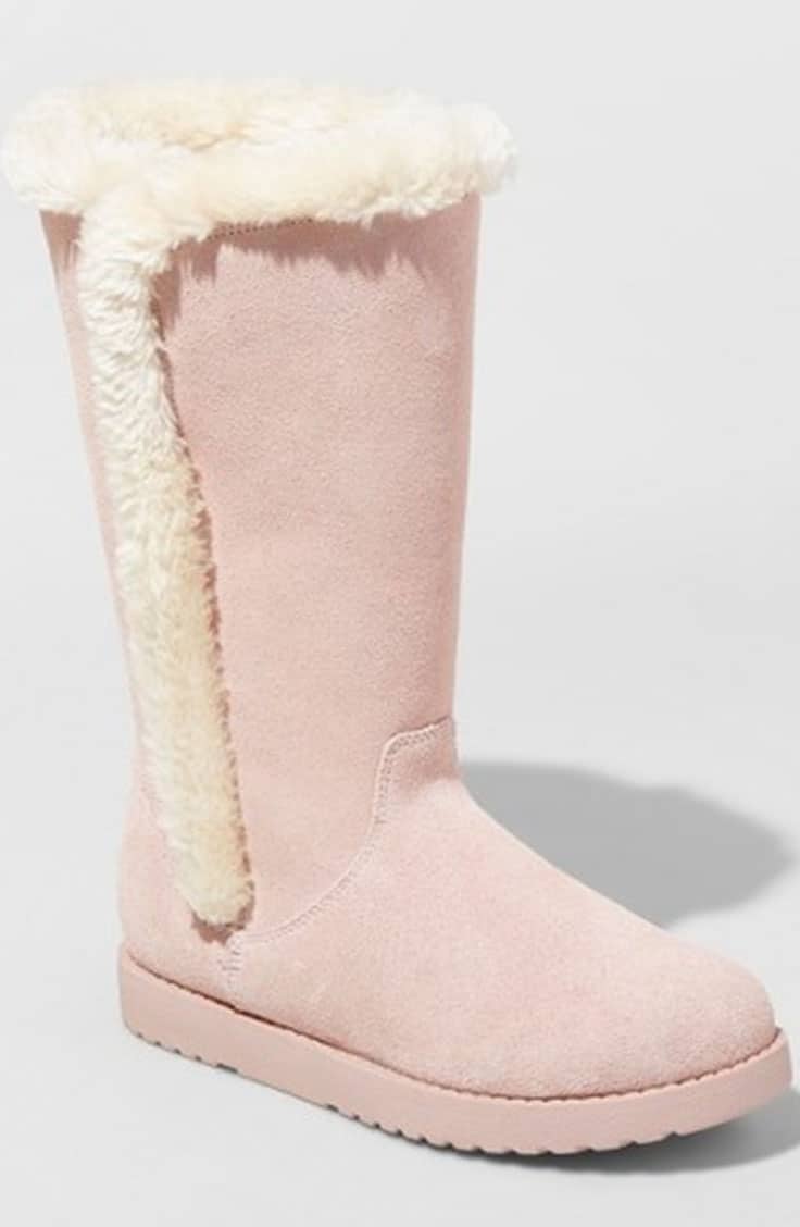 Target faux suede boots 