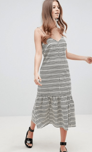 ASOS Geo Print Maxi Dress