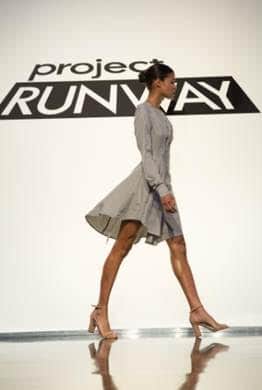 Project Runway Dress, menswear inspired