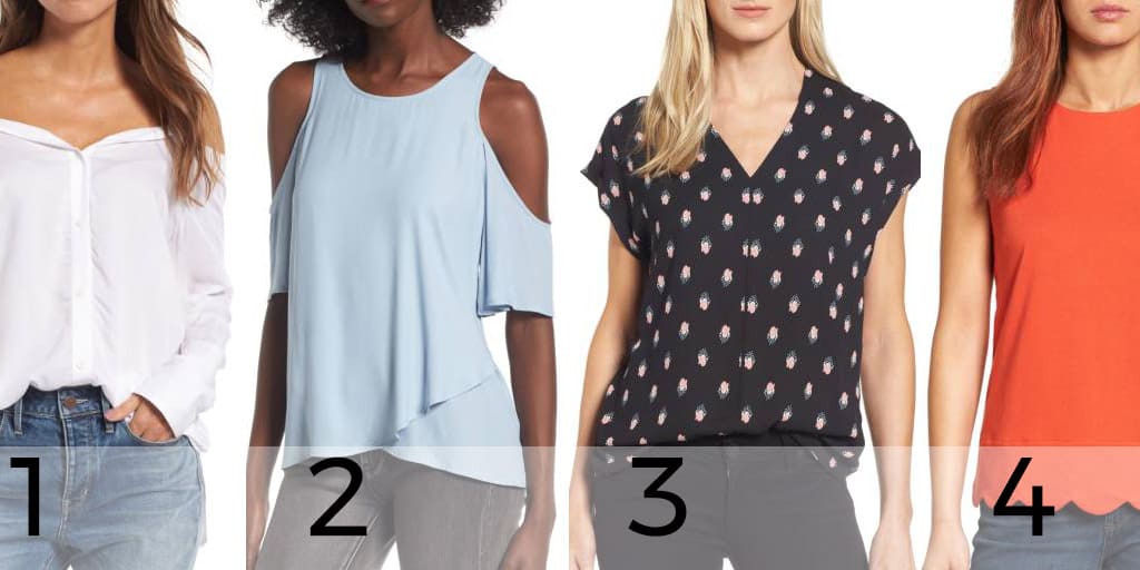 Four tops priced under $50 from Nordstrom's Anniversary Sale