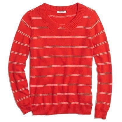 Striped Collar Sweater, $49.99 available at madewell.com