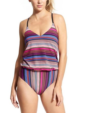 Striped one-piece suit from Athlete