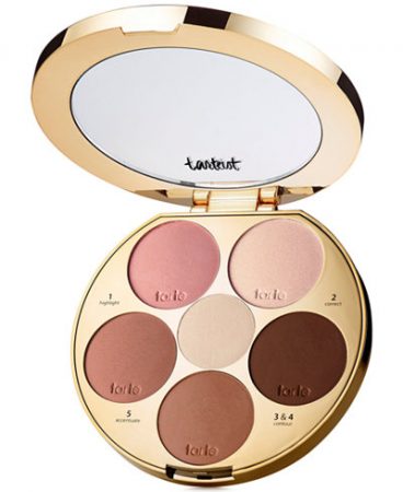 Contouring set in a pretty numbered compact