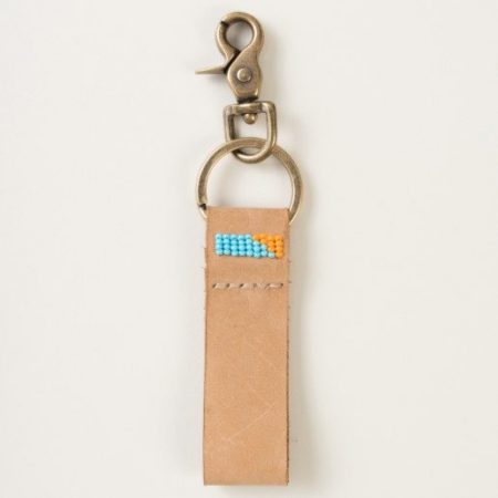 gifts that give back - leather keychain