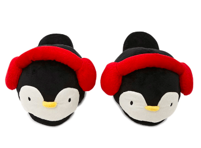 holiday slippers- penguin slippers