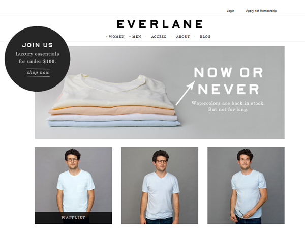 everlane.com screenshot for fathers day gifts